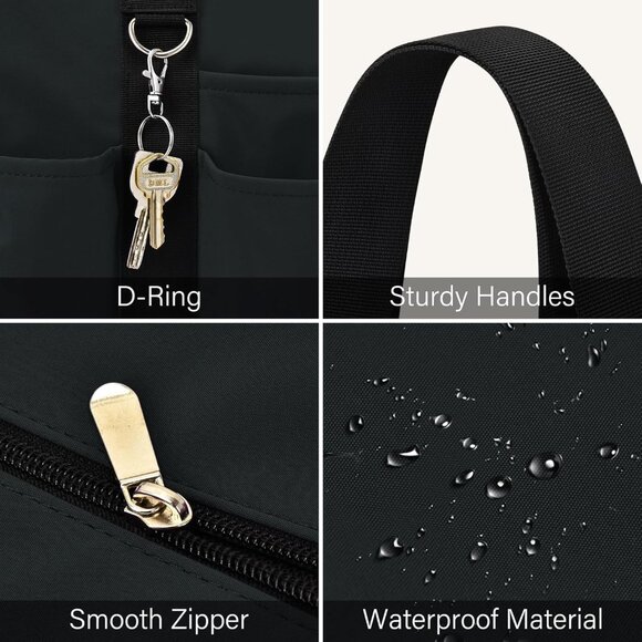 Multi-Purpose Large Tote Bag for Work or School - Waterproof & Organizer Design - Picture 4 of 7